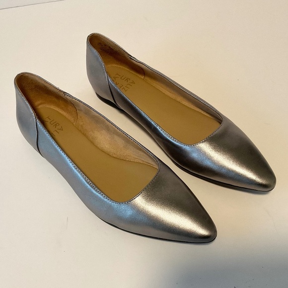 NATURALIZER Rayna Sliver Pointed Toe Ballet Flats Size 9.5 - Picture 1 of 8